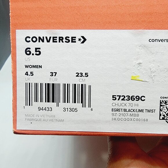 Rare Converse Chuck 70 Hi 6.5 Womens Shoes Animal Print Leopard Sneakers 572369C - Picture 12 of 13